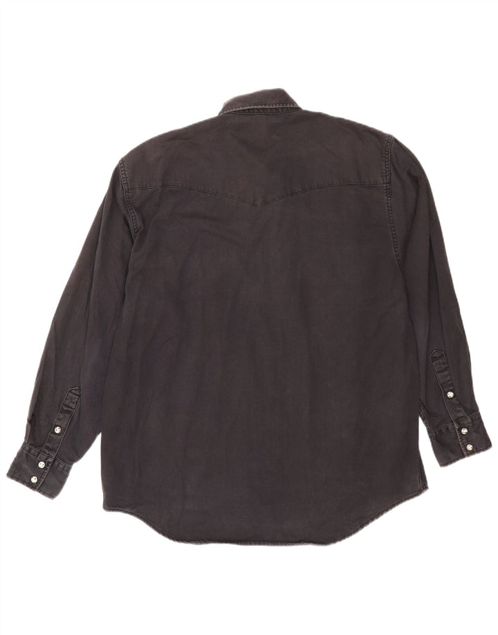 Lee Camisa Vaquera De Algodón Negro Mediano Hombre