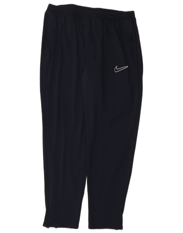 Nike - Pantalón de chándal Dri Fit para hombre, talla 2XL, poliéster azul marino