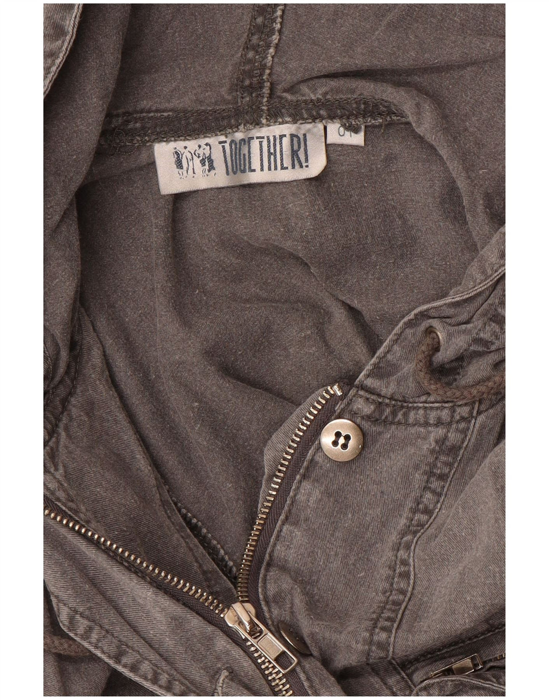 TOGETHER Mono con capucha para mujer UK 44 Gris medio