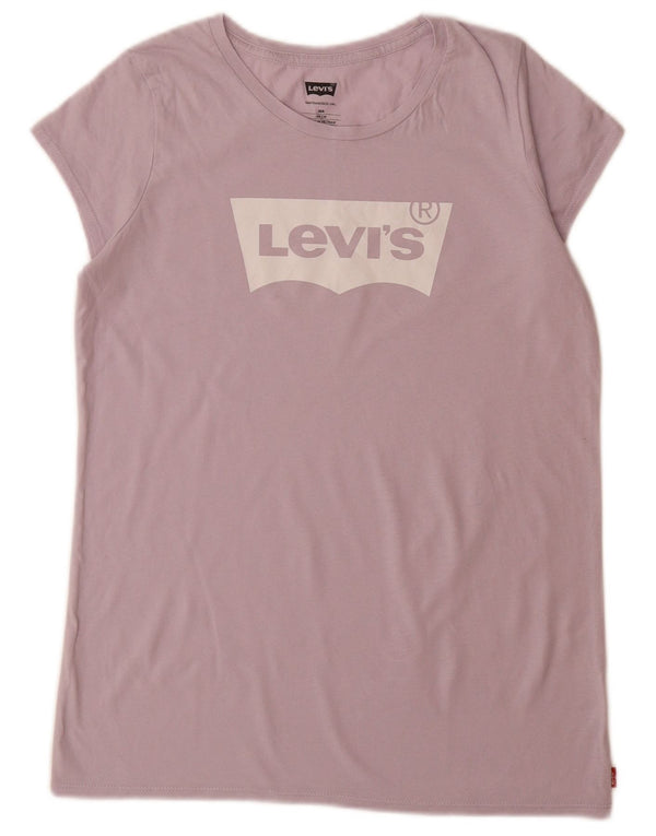 LEVI'S Camiseta gráfica para niña 15-16 años Morado