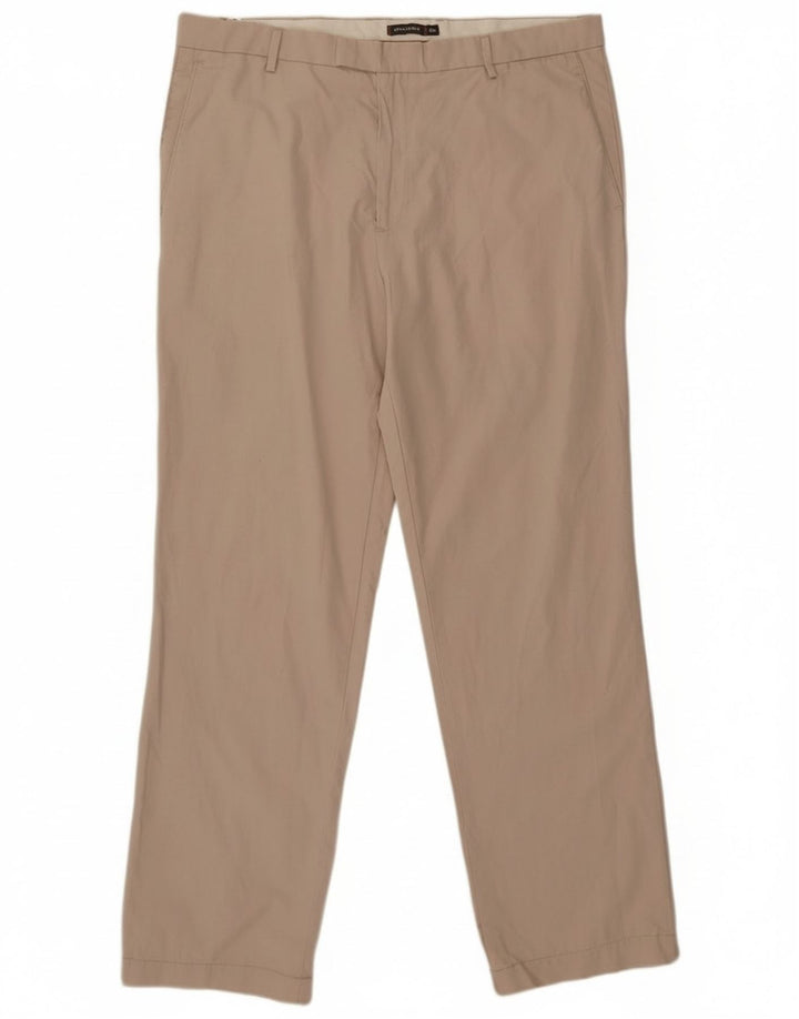 Dockers Pantalón de traje recto para hombre W38 L33 Algodón beige