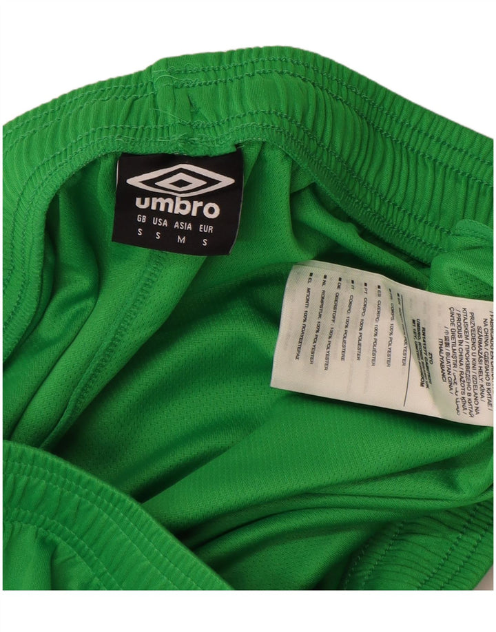 Pantalones Cortos Deportivos Umbro Hombre Small Verde Poliéster