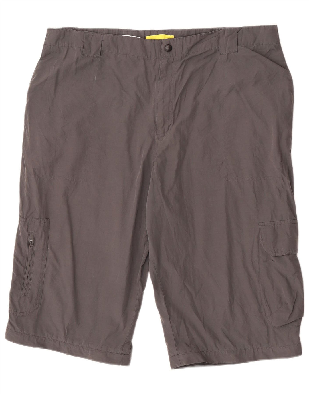 Marks & Spencer Pantalones cortos tipo cargo Blue Harbour para hombre W40 XL Poliamida gris