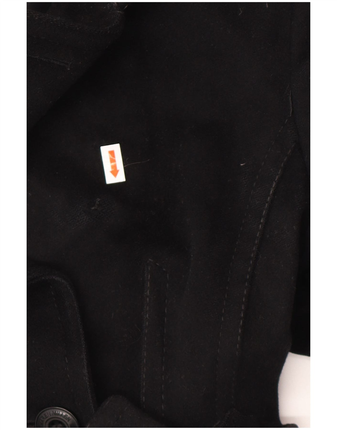KAREN MILLEN Gabardina para mujer UK 8 Small Lana negra