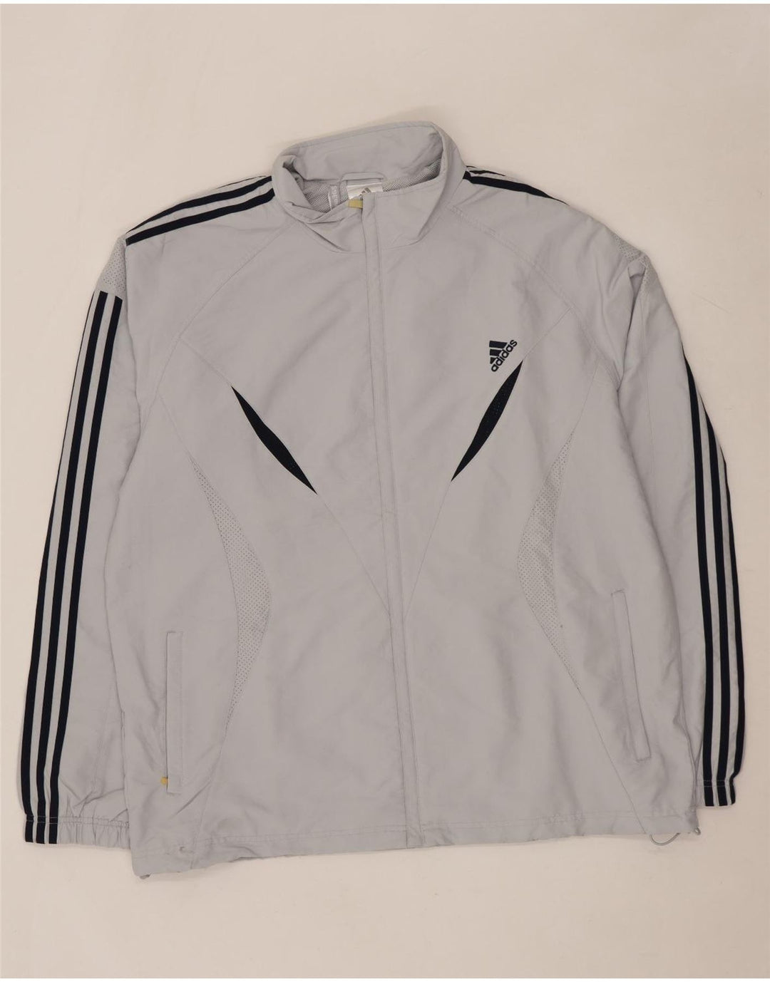 ADIDAS Chaqueta impermeable Clima 365 para hombre UK 42 XL Gris Colorblock Poliéster