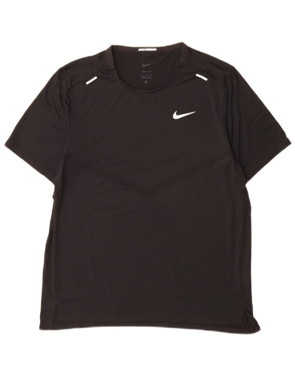 Nike - Camiseta Dri Fit para hombre, talla grande, poliéster negro
