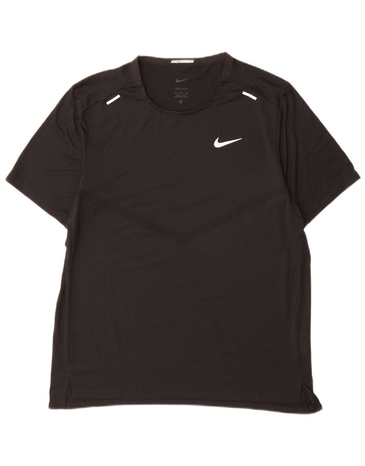 Nike - Camiseta Dri Fit para hombre, talla grande, poliéster negro