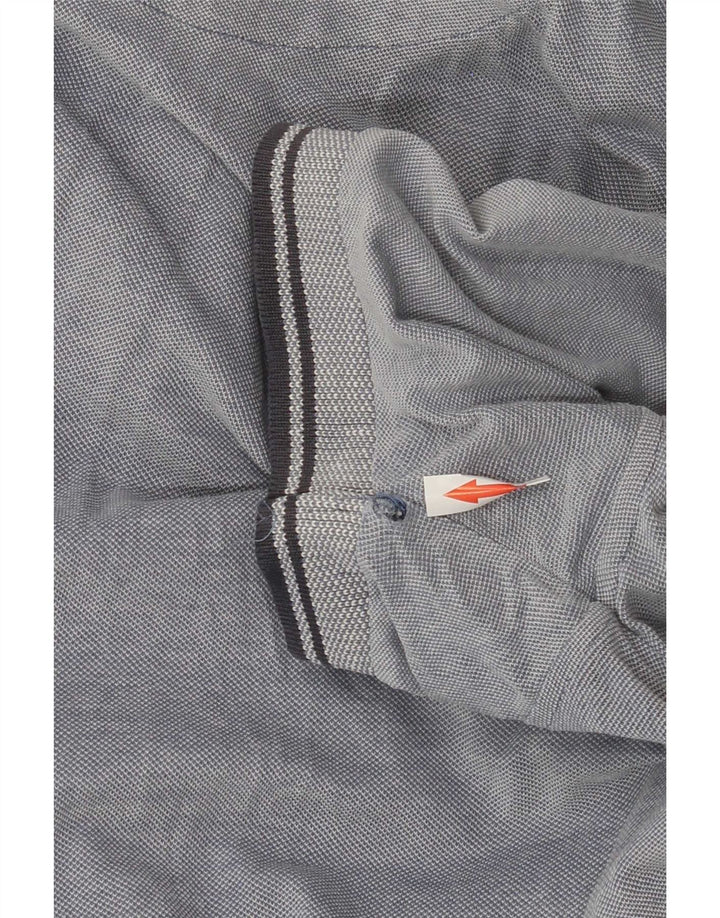 Refrigue Polo para hombre de algodón azul medio