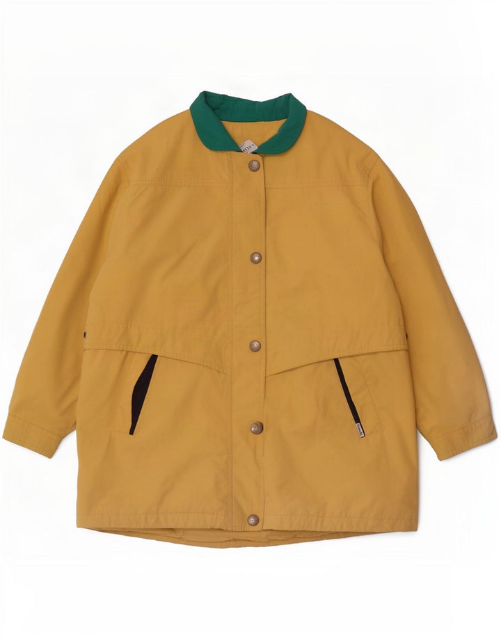 Abrigo cortavientos Goldix para mujer EU 46 XL Bloque de color amarillo