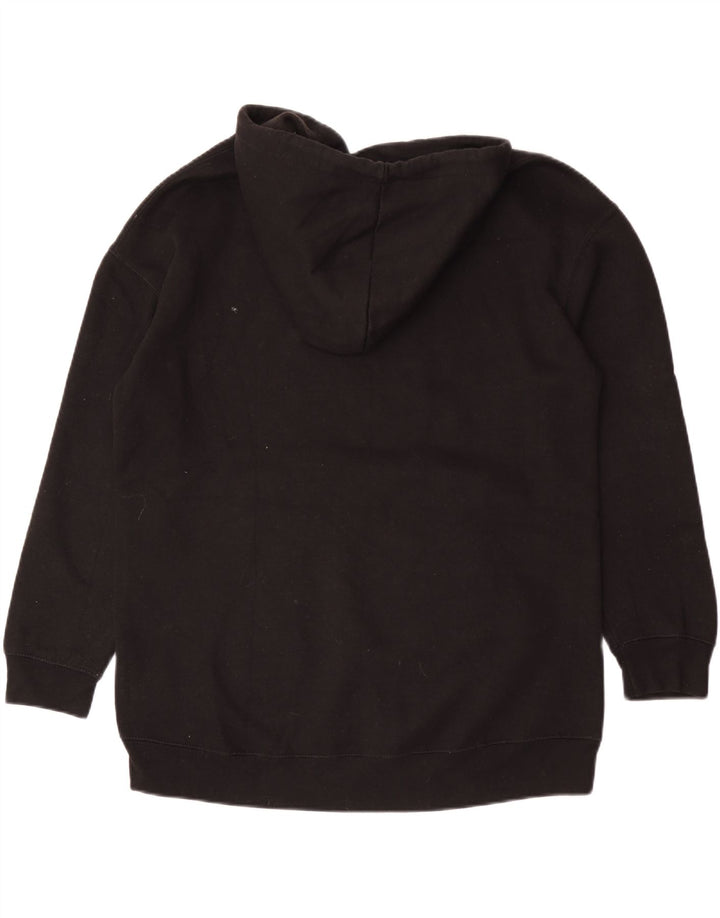 Zara Hombre Loose Fit Sudadera Con Capucha Jersey Pequeño Poliéster Negro