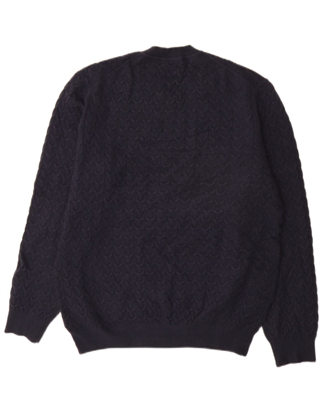 Massimo Dutti Jersey Hombre Cuello Redondo XL Viscosa Azul Marino