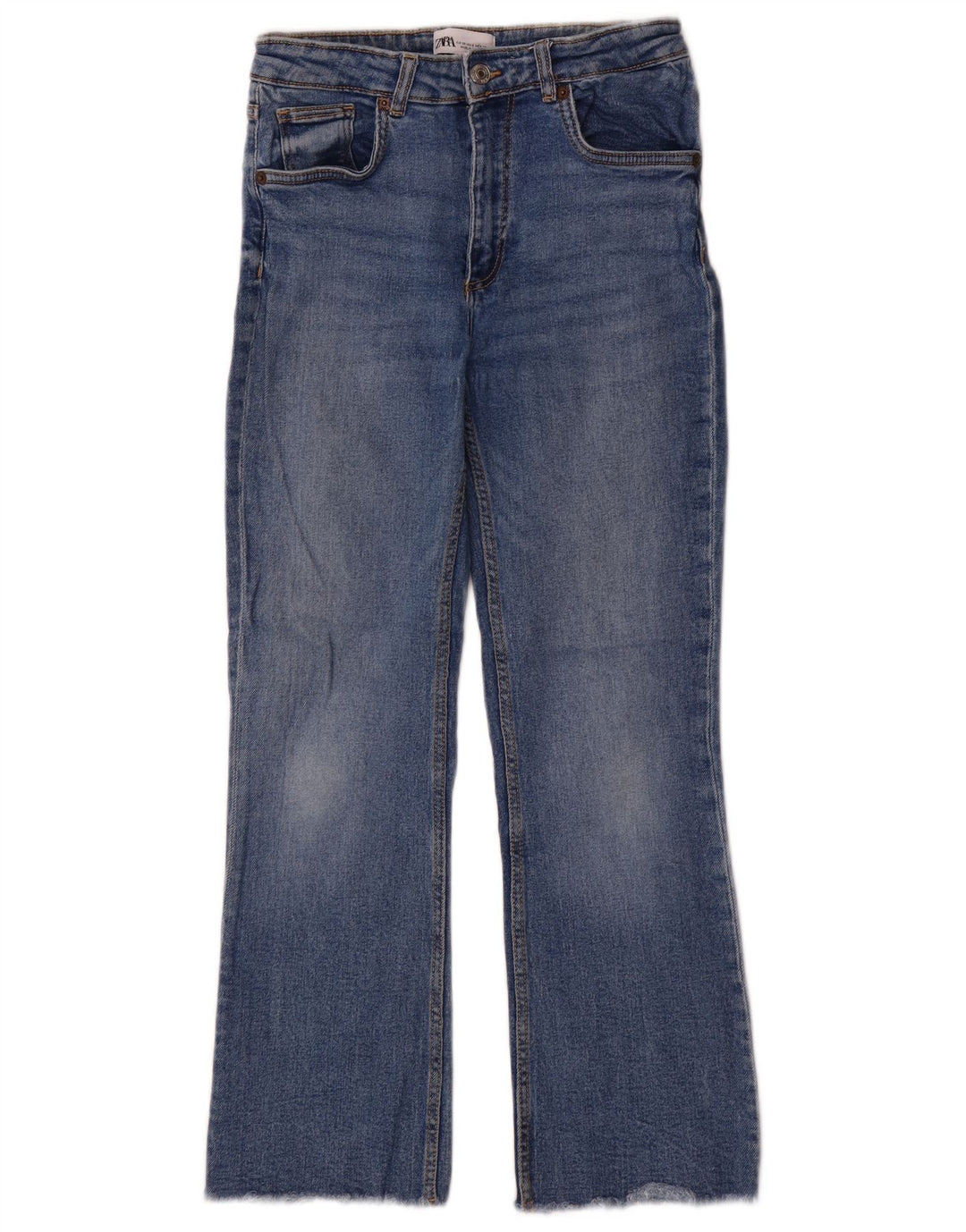 Zara Vaqueros Bootcut para Mujer EU 38 Small W28 L27 Azul