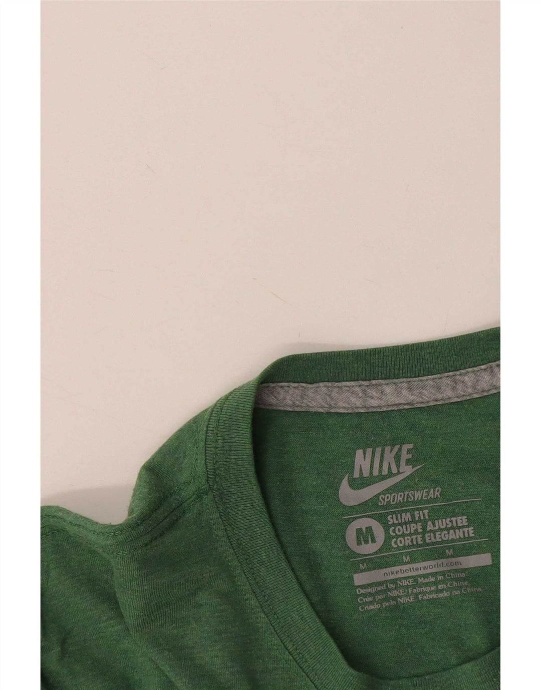 Camiseta Nike Hombre Slim Fit Graphic Camiseta Verde Medio