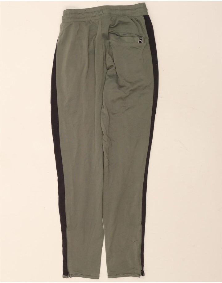 Puma Pantalones De Chándal Para Hombre Pequeños Gris Colorblock Poliéster