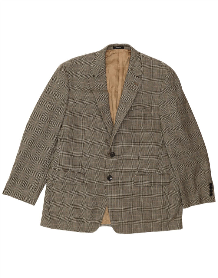 Polo Ralph Lauren Chaqueta tipo blazer de 2 botones para hombre UK 44 2XL Beige Houndstooth