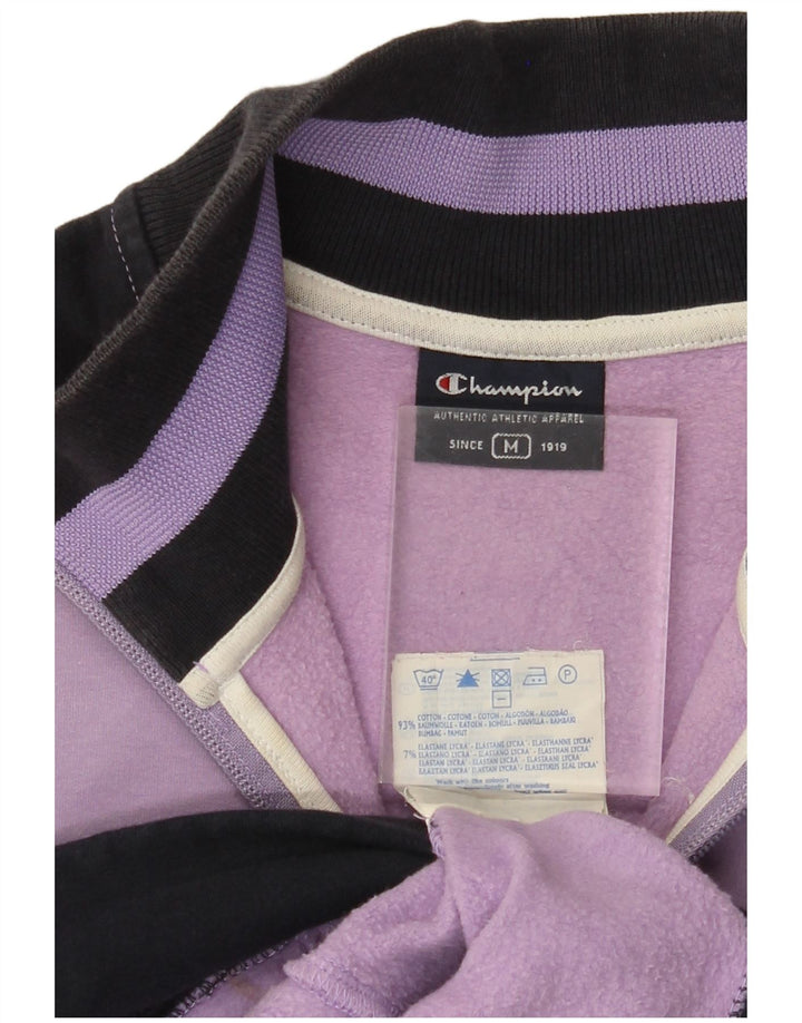 CHAMPION Chaqueta superior de chándal para mujer UK 12 Medium Purple Colourblock
