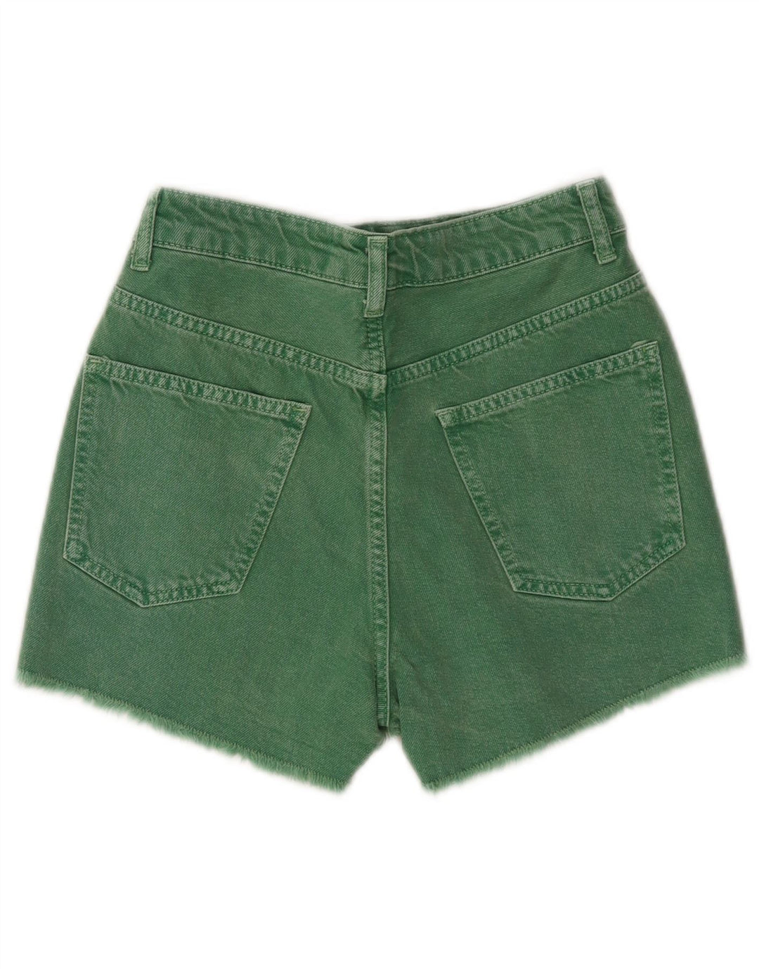 Zara Pantalones cortos vaqueros para mujer EU 34 2XS W24 Algodón verde