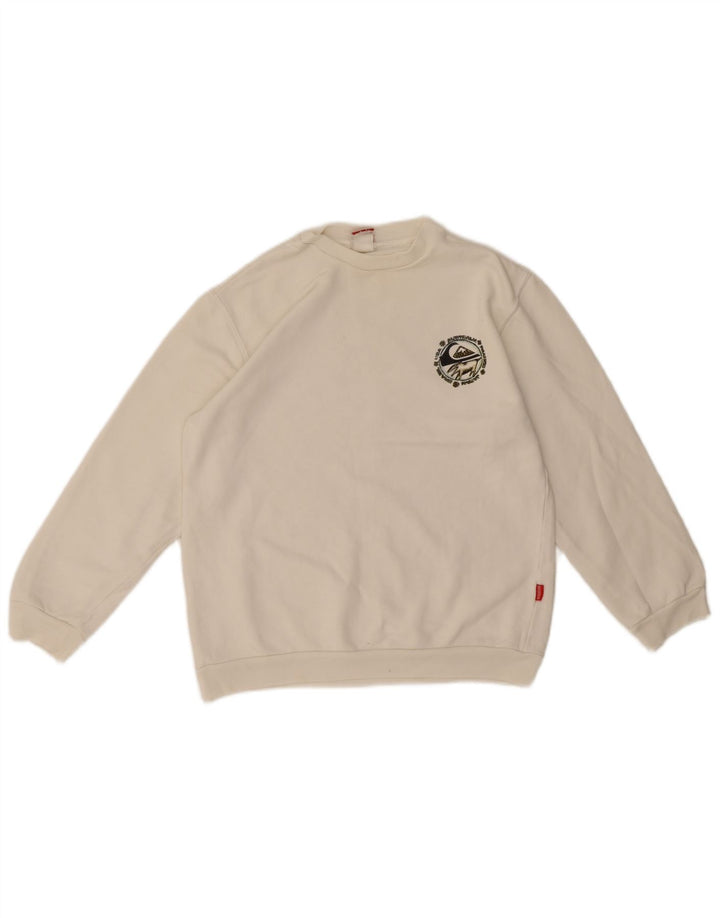 Quiksilver Sudadera con gráfico para niños 11-12 años Blanco