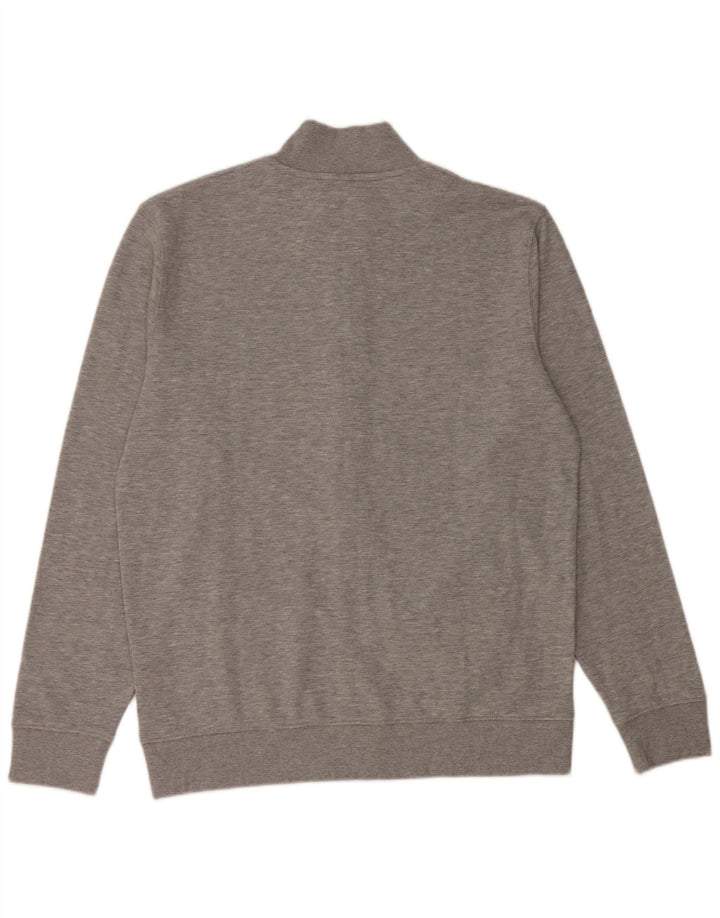 Carrera Hombre Chándal Top Chaqueta XL Gris Algodón