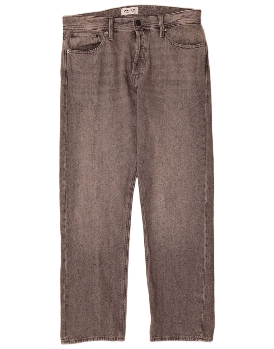 Jack & Jones Vaqueros ajustados para hombre W33 L32 Algodón gris
