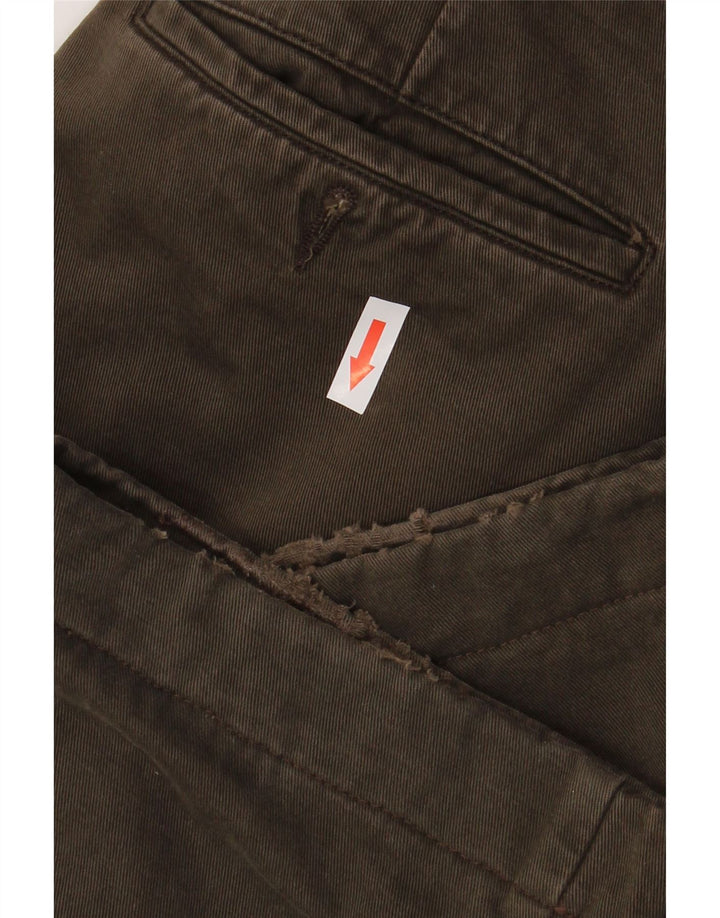 Burberry Pantalón chino con pinzas para hombre IT 50 Medium W32 L29 Algodón marrón