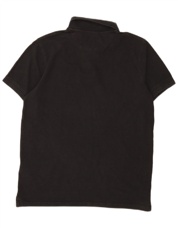 Timberland Polo para hombre grande de algodón negro