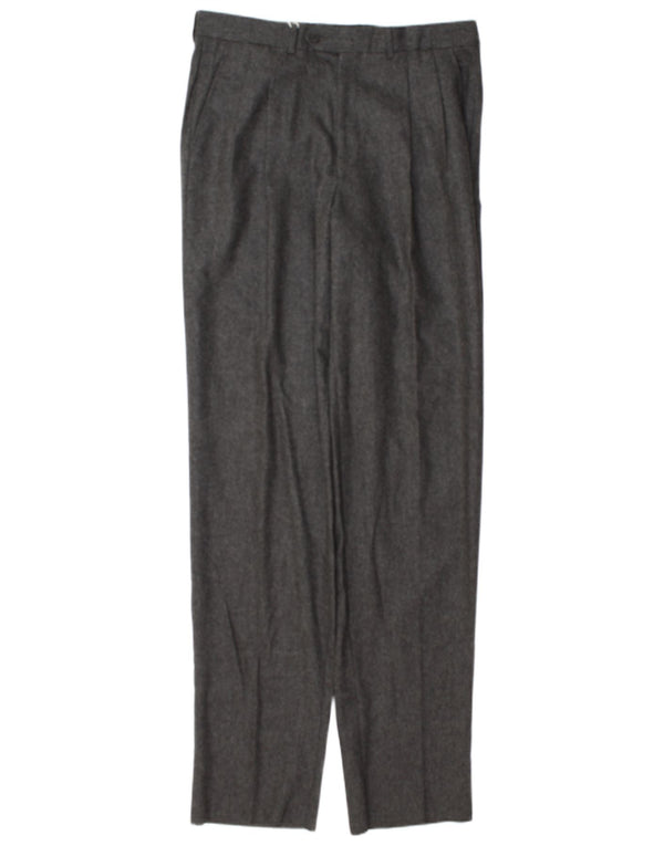 Basile Pantalón de traje con pinzas para hombre IT 48 Medium W32 L37 Lana gris