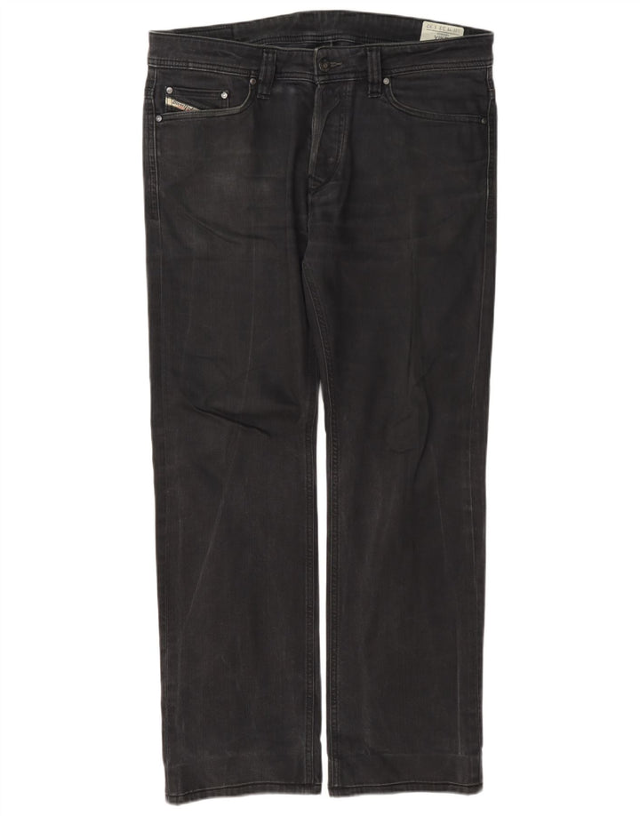 Diesel Hombre Viker Vaqueros Rectos W33 L32 Algodón Gris