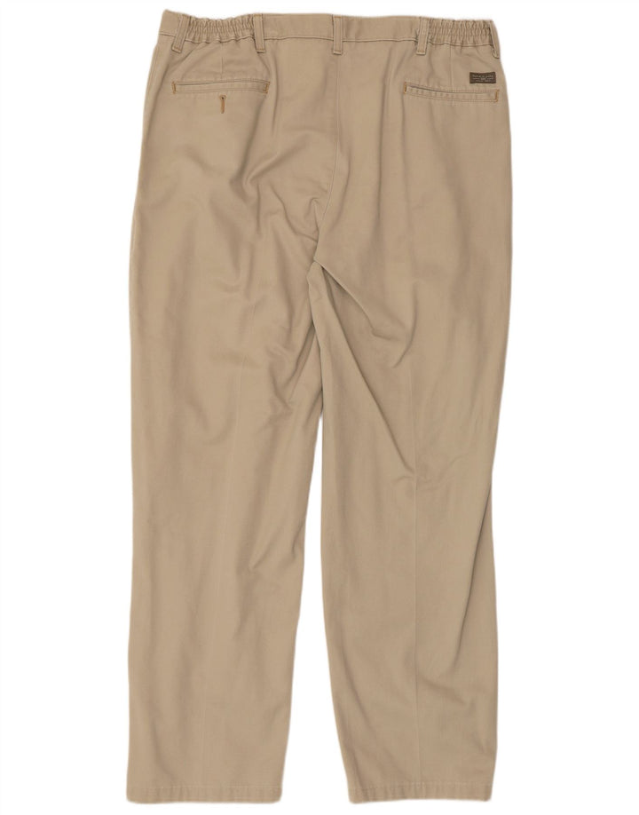 LEE Pantalones chinos con pinzas para hombre W38 L32 Algodón beige
