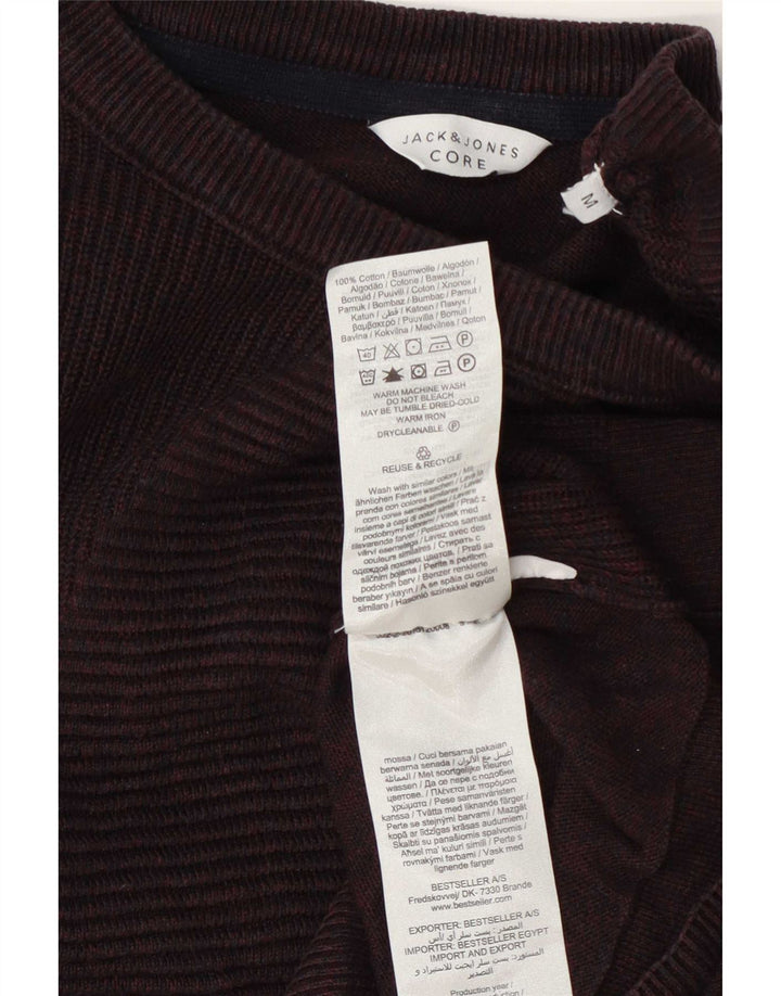 Jack & Jones Hombre Core Regular Fit Jersey tipo jersey con cuello barco Borgoña medio