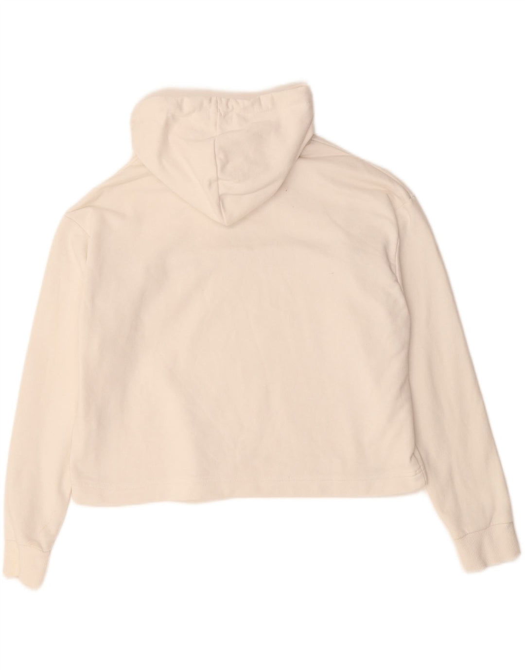 PUMA Jersey con capucha y gráfico de corte extragrande para mujer Reino Unido 14 Algodón blanco mediano