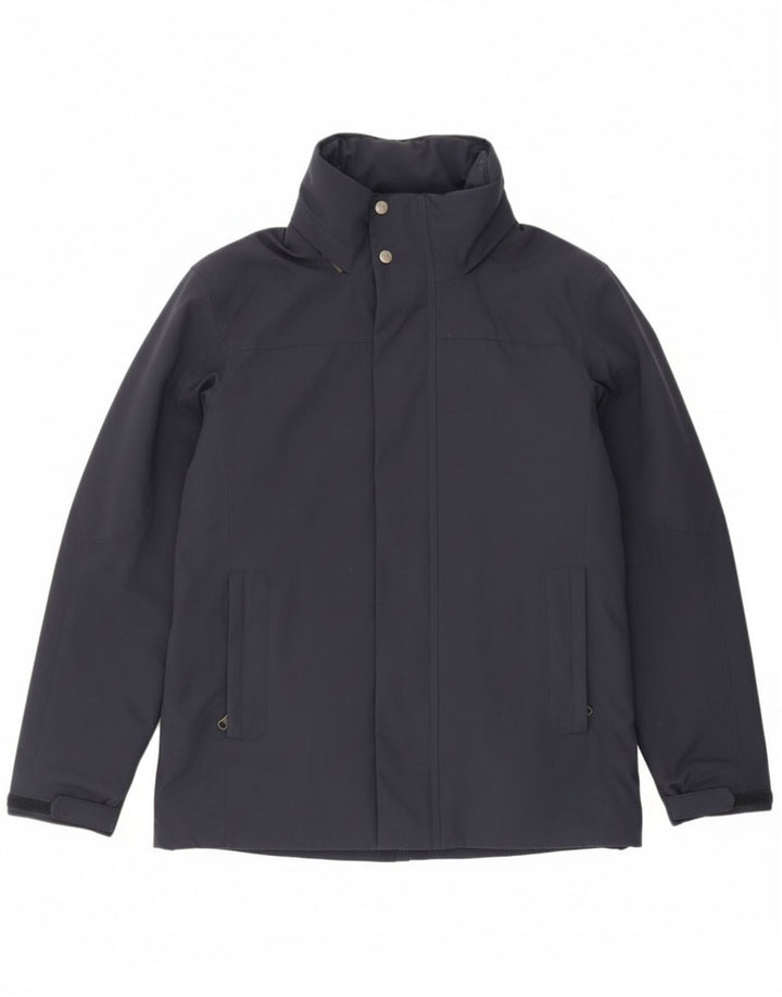 Slam Chaqueta cortavientos con capucha para hombre UK 36 Small Azul marino Nylon