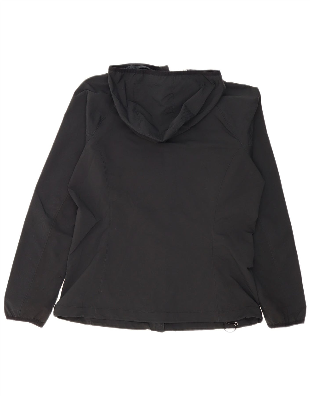 COLUMBIA Womens Hooded Tracksuit Top Jacket UK 16 Large Black Polyester
