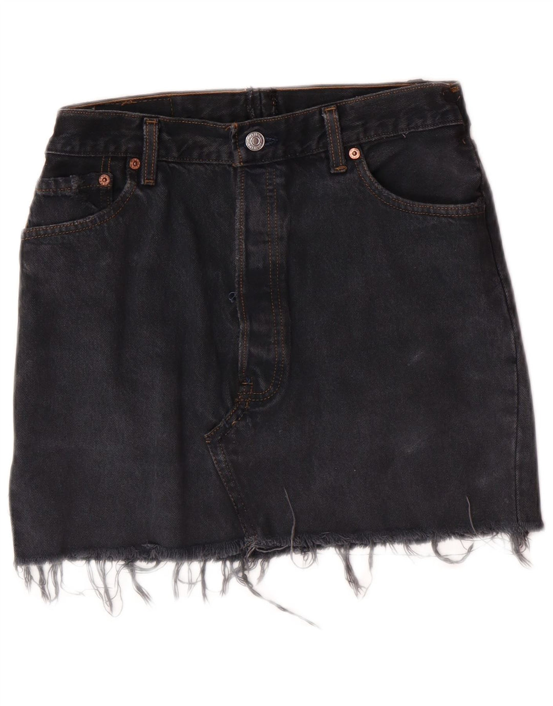 LEVI'S Falda Vaquera Mujer W28 Gris Medio
