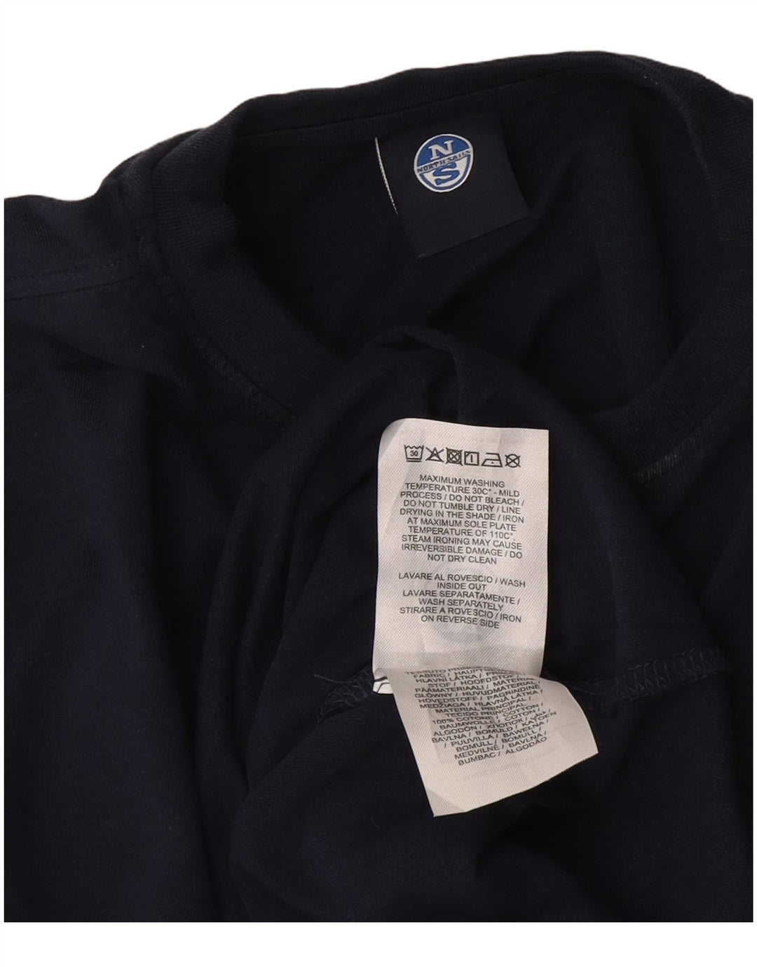 North Sails Camiseta Hombre Top XS Azul Marino Algodón
