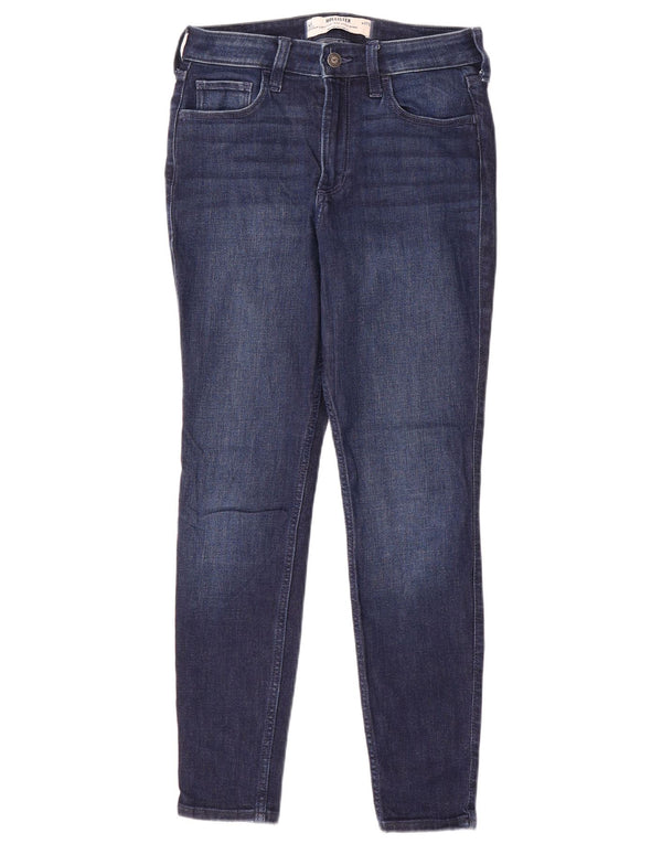 Hollister Jeans ajustados con curvas de talle alto para mujer US 4 Small W27 L28 Azul marino