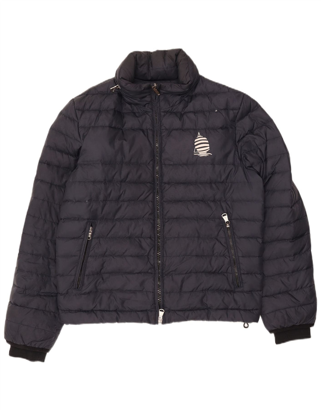 MARINA YACHTING Womens Padded Jacket IT 48 XL Navy Blue Polyamide