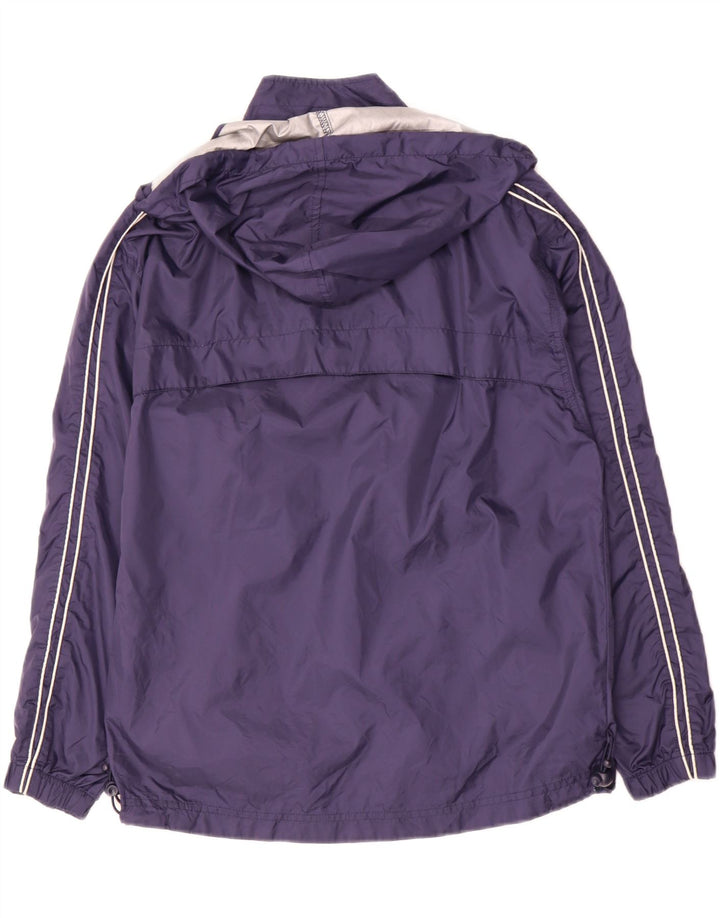 Umbro Chaqueta impermeable con capucha para niños 12-13 años XL Azul marino Nylon
