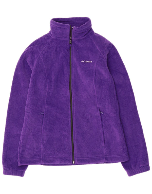 Columbia Chaqueta polar para mujer UK 44 Poliéster morado mediano