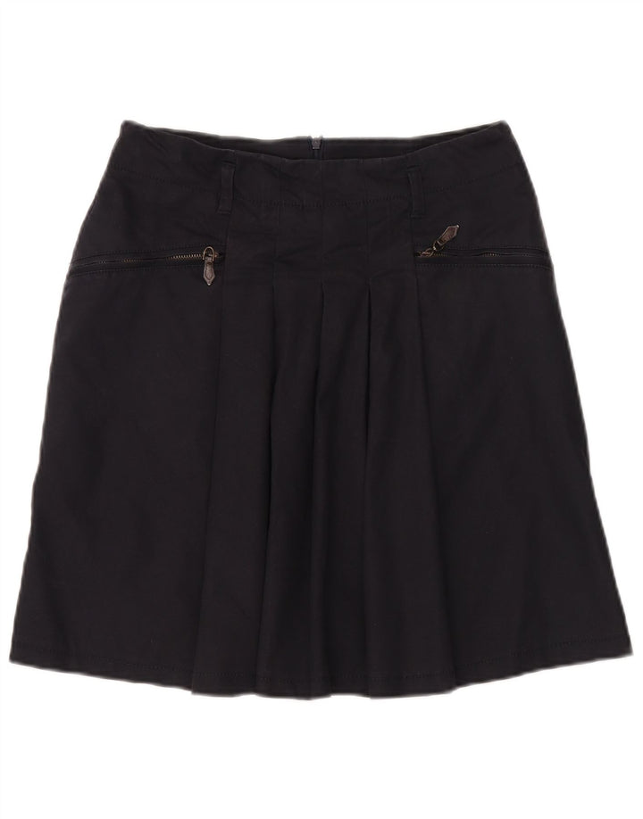 Zara Mujer Falda Acampanada Mediana W28 Azul Marino