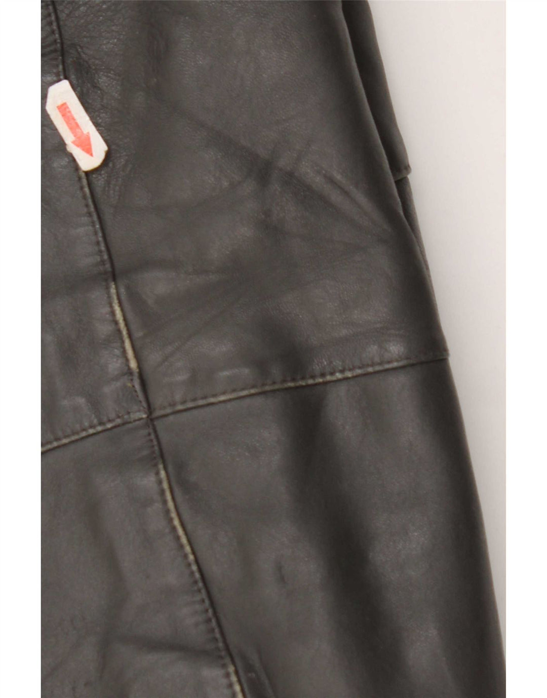 Vintage hombres chaqueta de cuero Reino Unido 40 gris grande