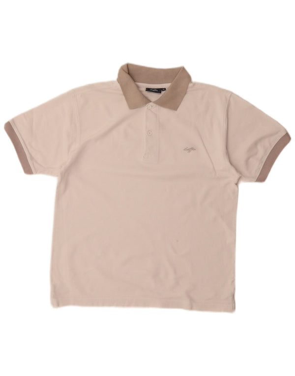 Polo Lotto Hombre Blanco Mediano Color Block