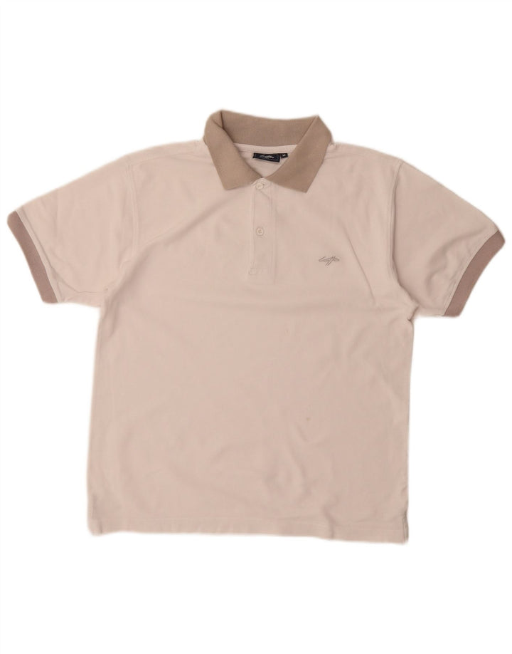 Polo Lotto Hombre Blanco Mediano Color Block