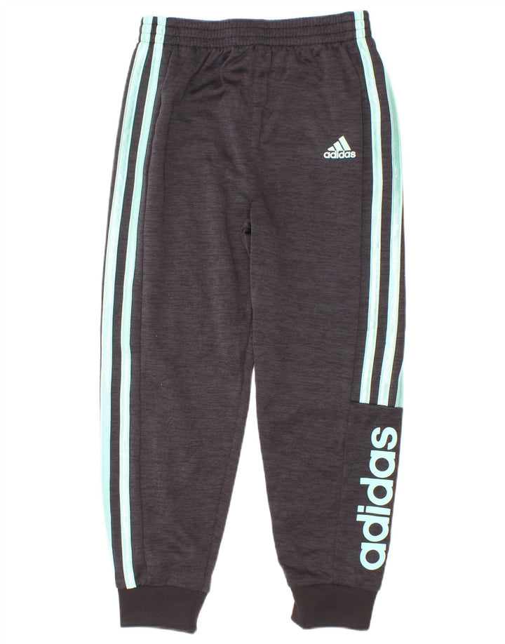 Adidas Pantalones de chándal con gráfico para niños 5-6 años Gris Poliéster
