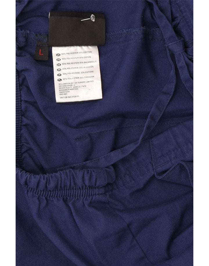 Dickies Pantalones Cargo Regulares para Hombre Grande W34 L30 Poliéster Azul Marino