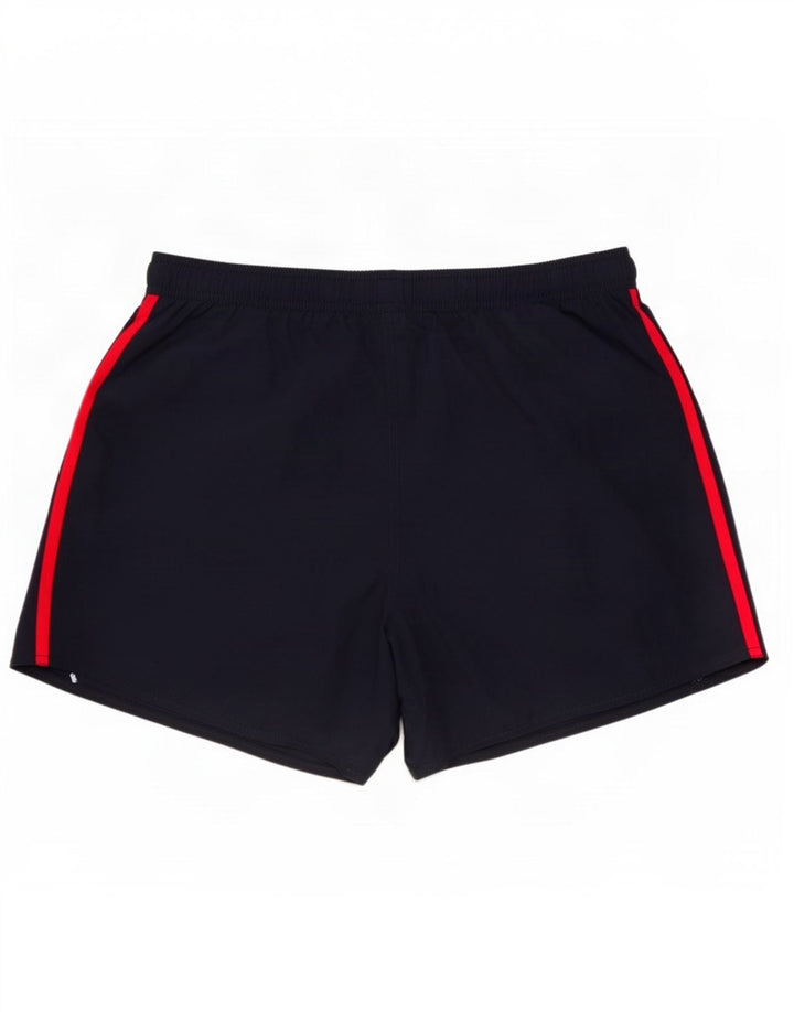 Adidas - Pantalones cortos deportivos para hombre, talla grande, poliéster, color azul marino