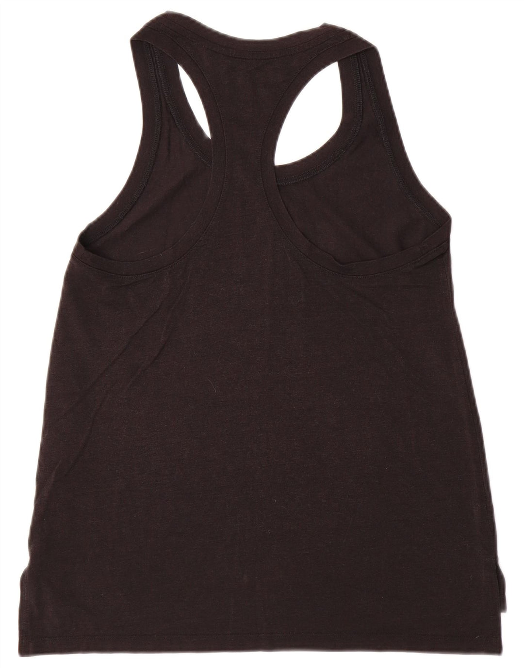 NIKE Mujer Gráfico Chaleco Top UK 12 Mediano Negro