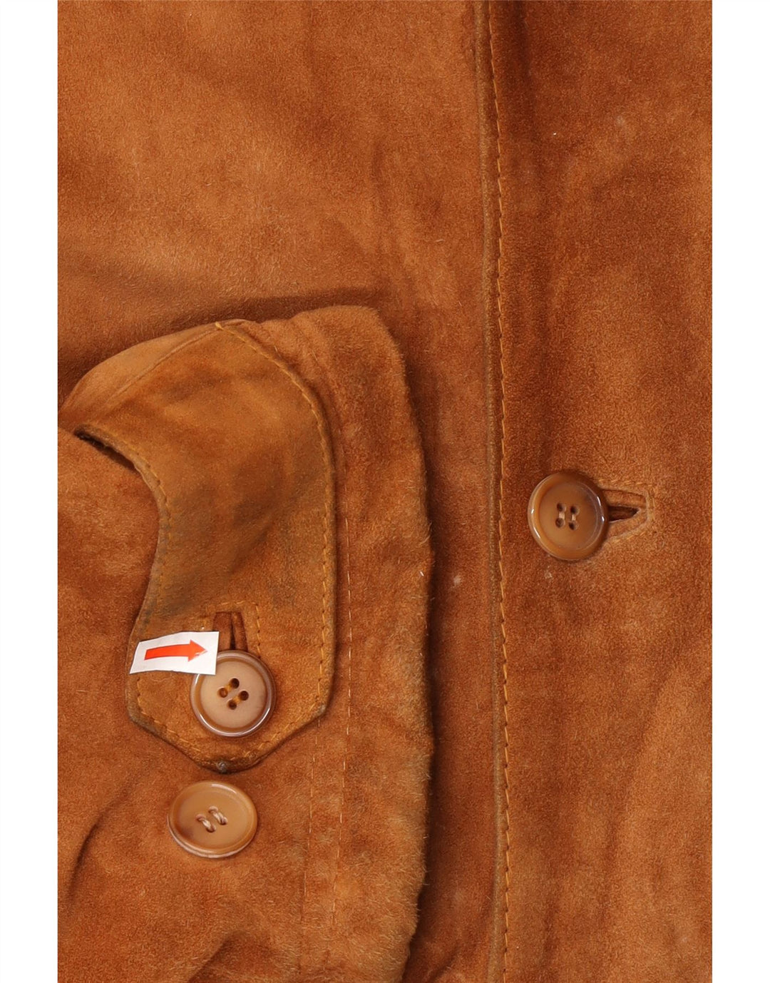 VINTAGE Chaqueta de ante para hombre IT 52 XL Cuero beige