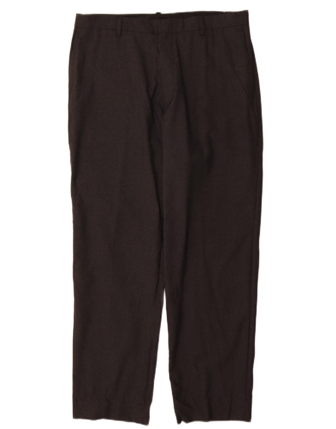 J. CREW Pantalón chino recto Crosby para hombre W36 L30 Lana negra