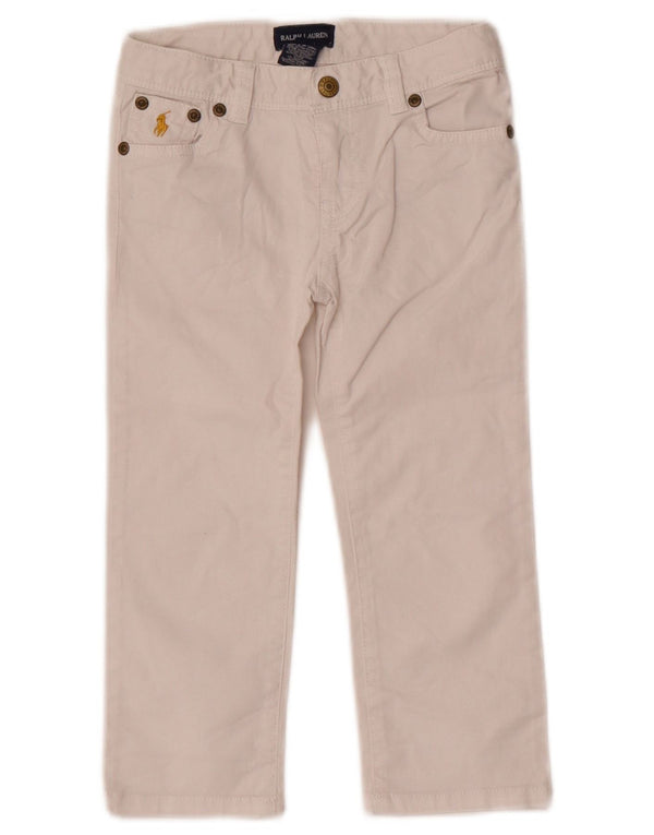Ralph Lauren Pantalones Casuales Rectos para Niñas 4-5 Años W20 L15 Algodón Blanco